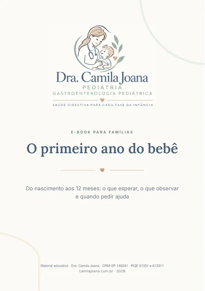 Capa do e-book O primeiro ano do bebê