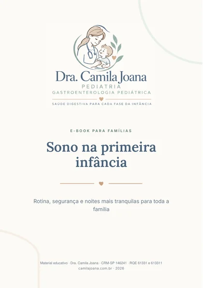 Capa do e-book Sono na primeira infância